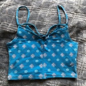Hollister Blue Crop Top